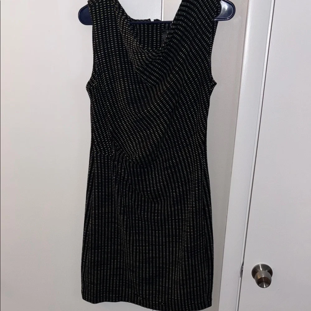 Ann Taylor Petite Tweed Black Blue and Green Dress - Picture 1 of 7